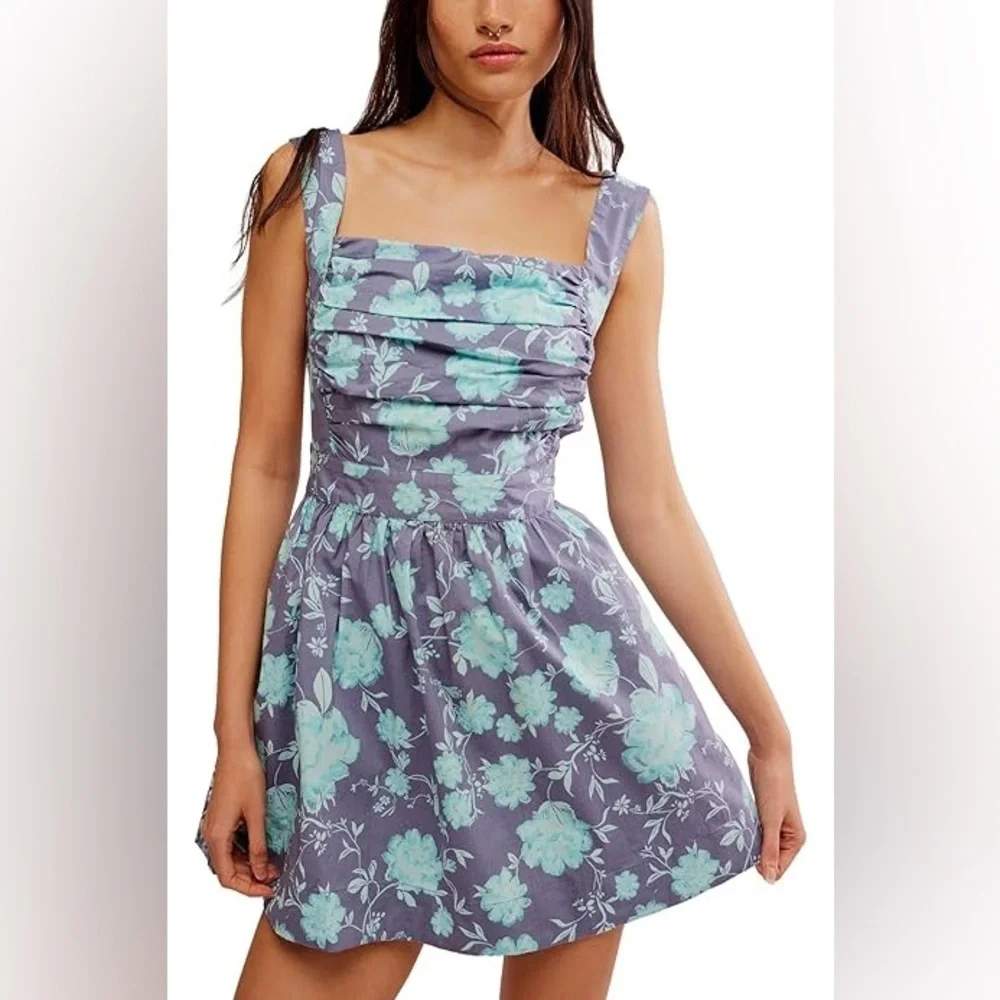 Free People Meet in Maui Mini Dress Small B2956
